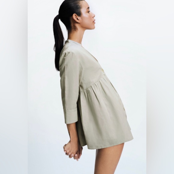 Zara Linen Blouse - Picture 4 of 4